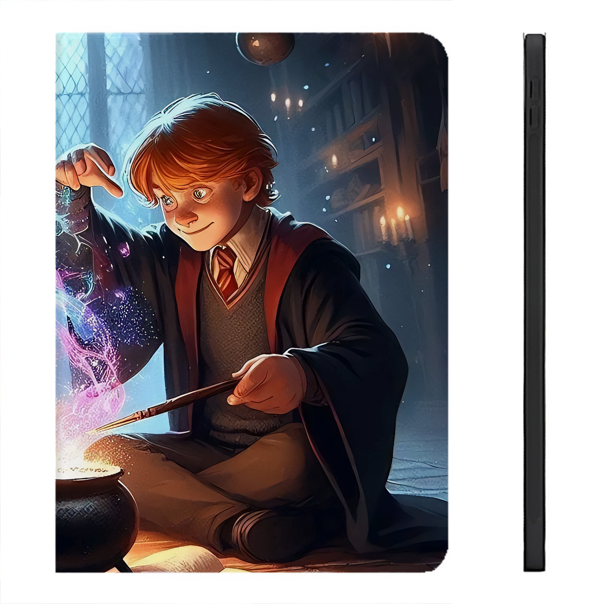 （画像用） Harry Potter ハリー・ポッターシリーズ IPadケース ペンホルダー付き ブックスタイルデザイン